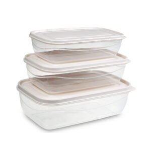 M-018 – SOFT & LOCK RECTANGULAR FOOD SAVER (Set of Three)