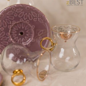 tea cups purple