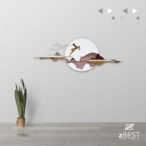 wall decoration, gazelle brown