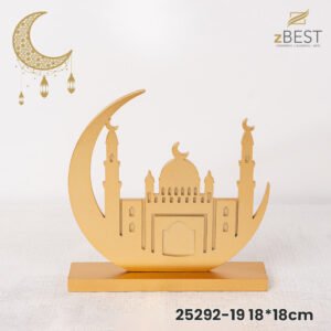 Crescent-shaped decorative