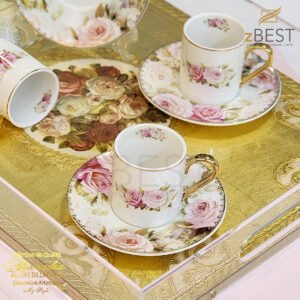 Limoges Flowers Coffee Set