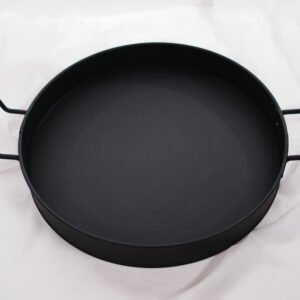 ROUND TRAY 47*37 CM BLACK