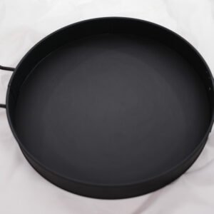 ROUND TRAY 52*42 CM BLACK