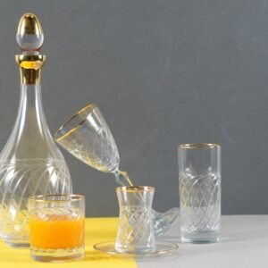 crystal set 61 pcs gold
