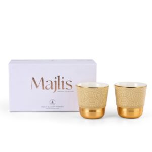 Espresso Set Of Two Cups From Majlis – Beige