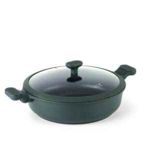 Non-Stick Shallow Casserole GREEN-BLACK 32CM