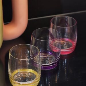 bohemia multi Colored cups 290Ml- 12 pcs