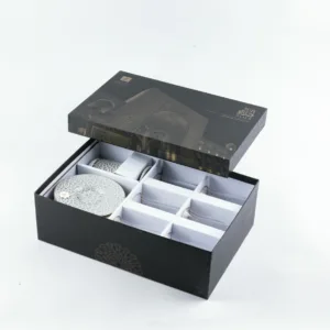 Arabic Coffee Set 12 pcs From Asalah - Grey + Gold