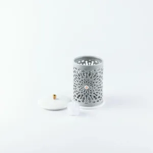 Small Scented Candle From Asalah - Grey + Gold