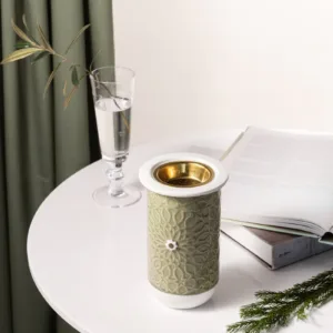 Incense Burner From Asalah - Olive + Gold