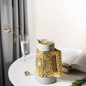 Luxury Vacuum Flask For Tea Or Coffee From Asalah - Grey + Gold