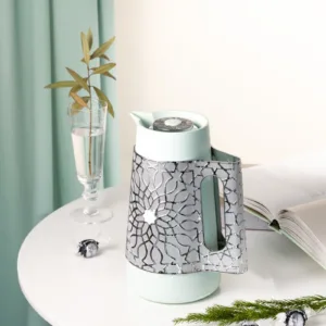 Luxury Vacuum Flask For Tea Or Coffee From Asalah - Teal + Silver