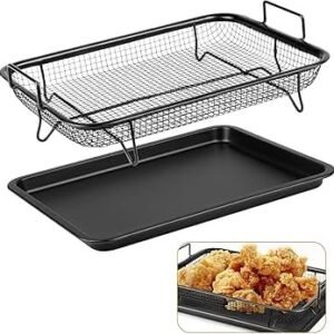 Stainless Steel Rectangular Roasting Oven Tray- Black