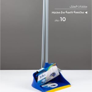 Julia Soft Bristle Broom and Dustpan Set
