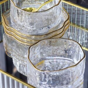 meghle bowls rim gold