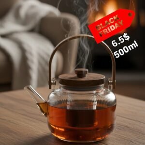 tea pot glass heat resistant 500 ml