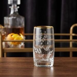Bohemia cups rim gold, 250 Ml