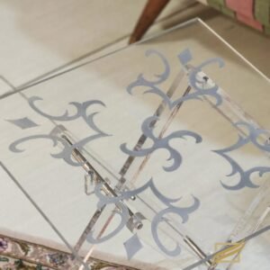 Plexi table set silver