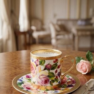 limoges coffee cups Flower