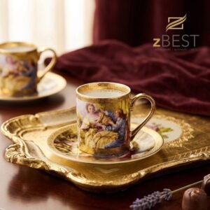 Limoges romeo and Juliette coffee cups